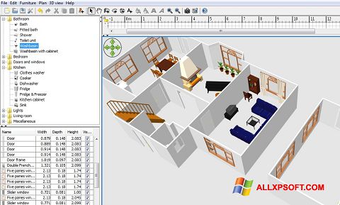 Skærmbillede FloorPlan 3D Windows XP
