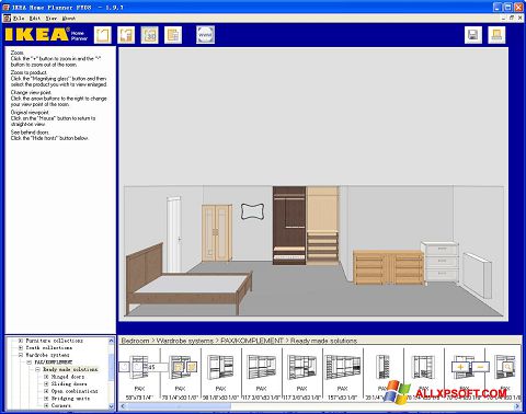 Skærmbillede IKEA Home Planner Windows XP