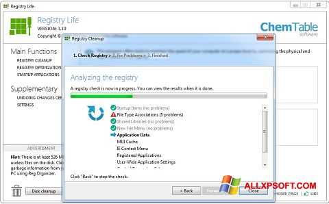 Skærmbillede Registry Life Windows XP
