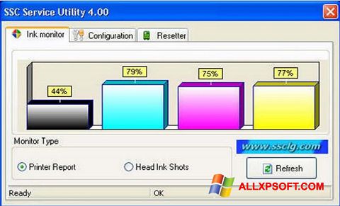 Skærmbillede SSC Service Utility Windows XP