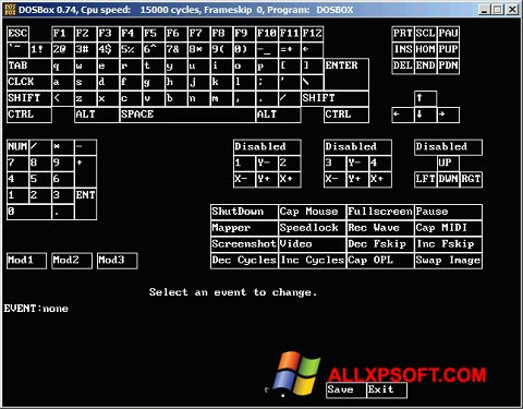 Skærmbillede DOSBox Windows XP
