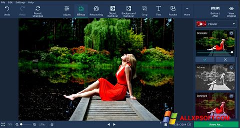 Skærmbillede Movavi Photo Editor Windows XP