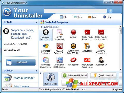 Skærmbillede Your Uninstaller Windows XP