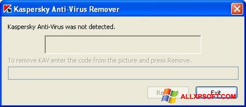 Skærmbillede KAVremover Windows XP