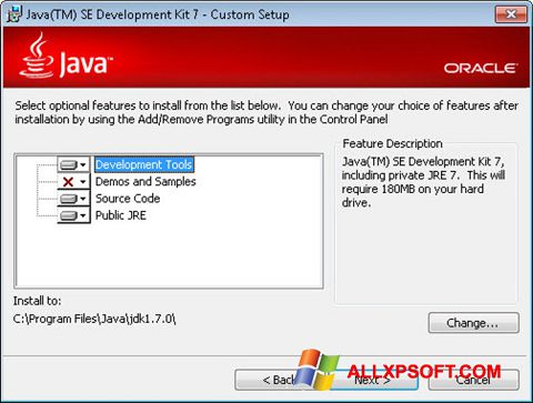 Skærmbillede Java SE Development Kit Windows XP