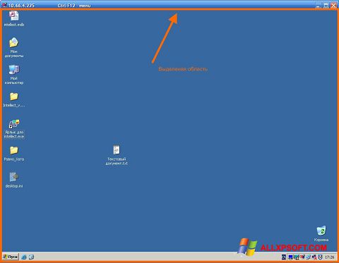 Skærmbillede Radmin Windows XP