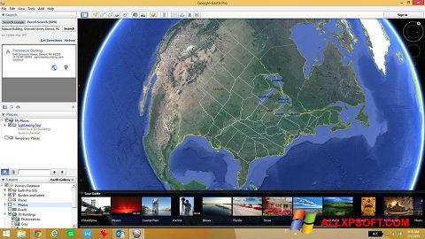 Skærmbillede Google Earth Windows XP